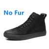 Высокие мужские кроссовки, черные мужские повседневные туфли, зимние ботинки из натуральной кожи для мужчин, спортивные теплые кроссовки, роскошные ботильоны на плоской подошве