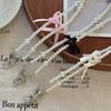 Bag Accessory Bowknot Phone Strap Hanging Decoration Phone Lanyard Wallet Necklace Chain  Wallet