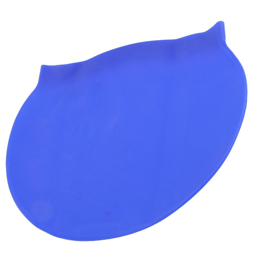 Waterproof Swimming Cap High Elasticity Silicone Swimming Hats Protect Ears for AdultsDark Blue