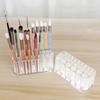 26 Holes Nail Brushes Storage Box Acrylic Holder Organizer Beauty Container Makeup Brushes Pens Tool Kit Display Shelf Holder