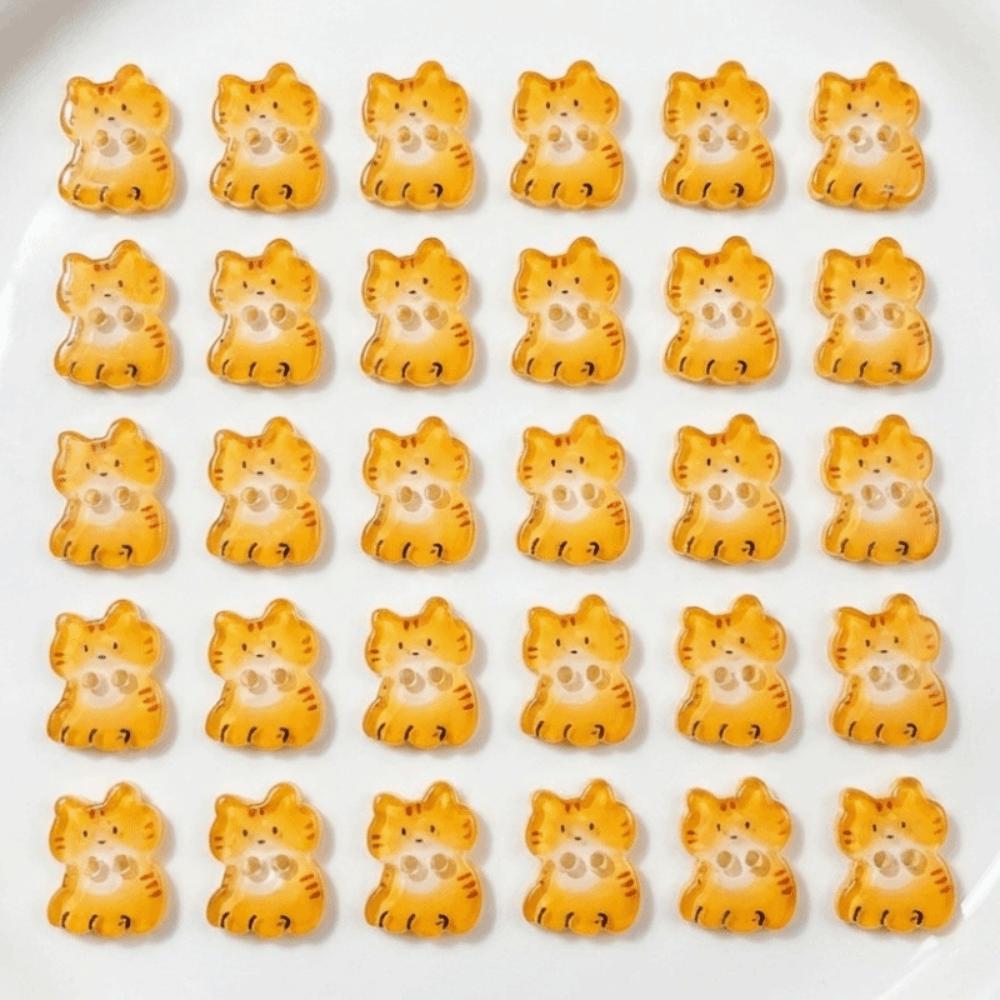 30pcs Tuxedo Cat Creative Kitty Buttons Cute Fashionable Tabby Cat Buttons Resin Ginger Cat Buttons Cardigan Sweater