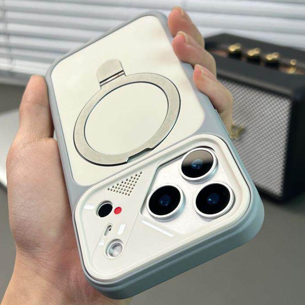 Роскошный Матовый Мягкий Чехол-держатель Magsafe Для iPhone 17 Air 16 15 14 13 12 Pro Max Plus 11 С Подставкой Ударопрочный Бронированный Чехол