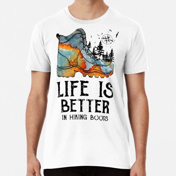 HIKER HOBBIES LIFE IS BETTER IN HIKING BOOTSTShirt S5XL Best TShirt Unisex T-Shirt