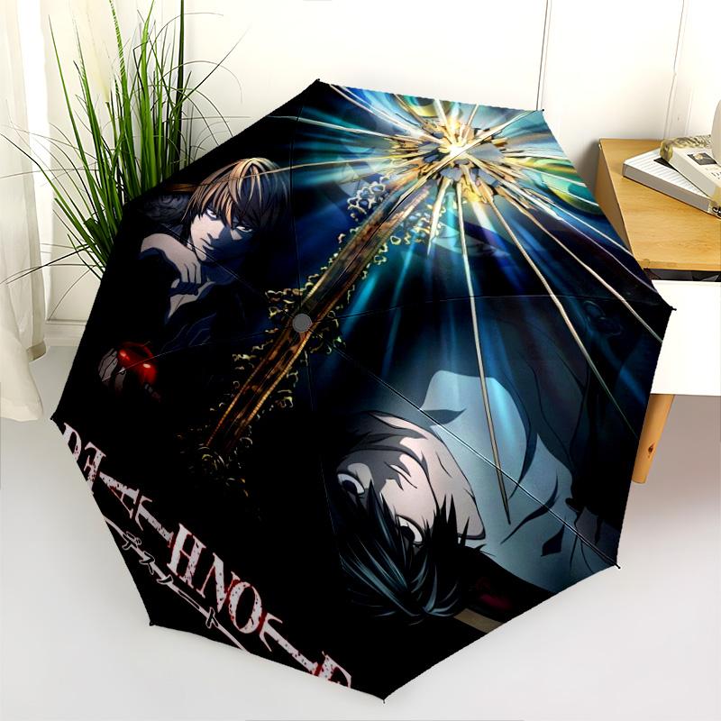 Death Note: Shadows Justice Folding umbrella durable 8 paraphenoid bones outdoor printing light