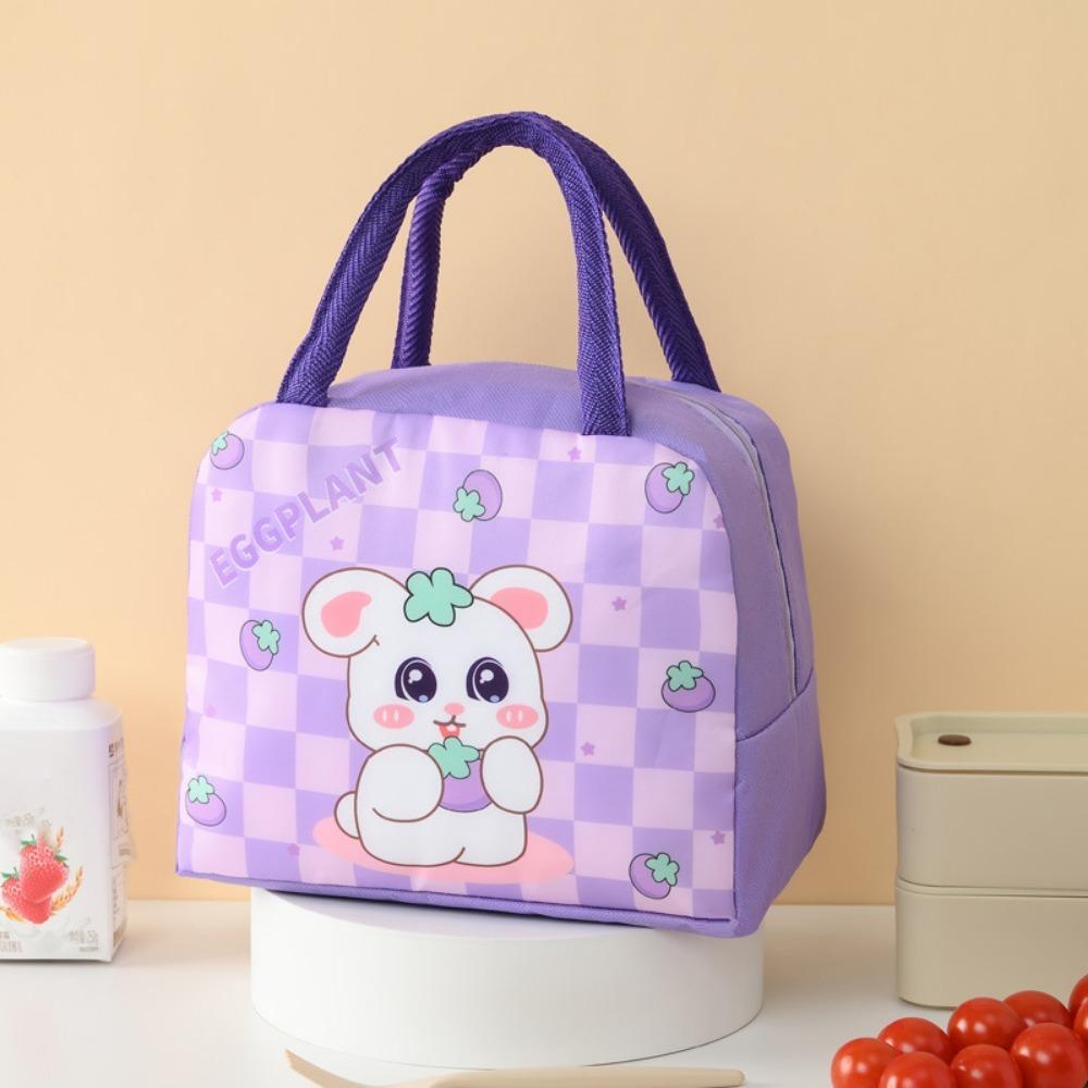 Cartoon Thermal Meal Tote Bag Thickened Portable Lunch Box Practical Food Storage Bag  School