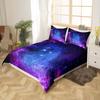 Galaxy Duvet Cover Set For Teen Kids Starry Sky Bedding Set Cosmos Comforter Cover With Pillowcase Soft Microfiber Zipper Design