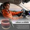 Steering Wheel Cover, Breathable Anti-Slip Car Steering Wheel Protector -Coffee