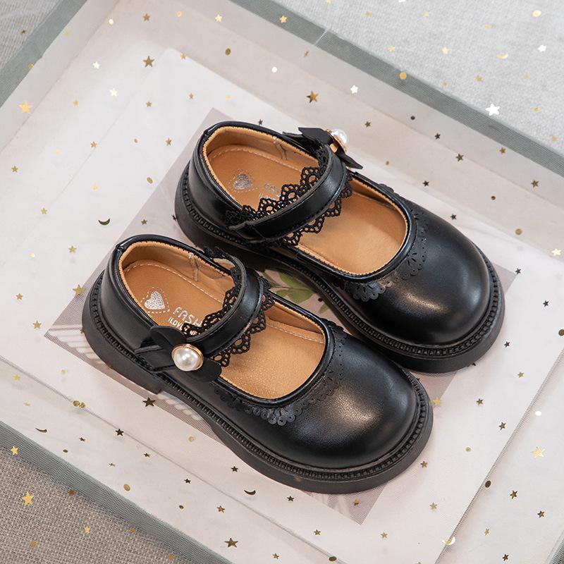 Студенческие туфли для девочек детские туфли принцессы из маленькой кожи 2025 весна и осень детские Мэри Джейн на мягкой подошве одинарные туфли противоскользящие и не впитывающие запах