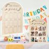 Calendar Card 12 Months Baby Picture Frame Wood Baby's First Year Photo Frame