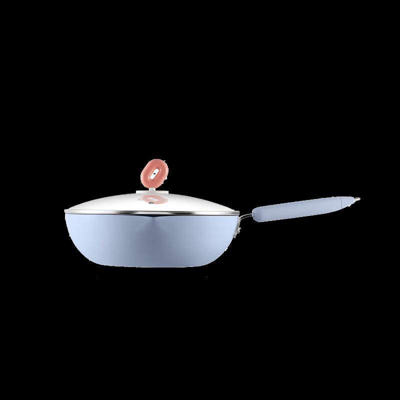 COOKER KING 28cm Glacier Blue Non-Stick Wok
