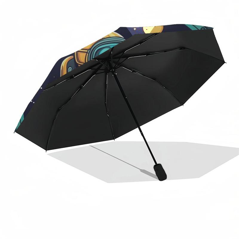 1pc Astronaut, Space Exploration Automatic Open/Close Umbrella, Folding Compact Umbrella with Lightweight Design for Women/Men yy251011092