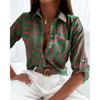 Women's Spring and Autumn Tops Long Sleeve Shirt Printed Shirt Women