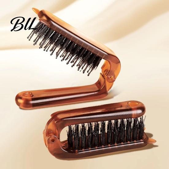 Daily Use Hair Styling Brush 1/2/3Pcs Boar Bristle Foldable Brush, Men Women Detangling Massage Scalp Portable Travel Comb for All Types Care