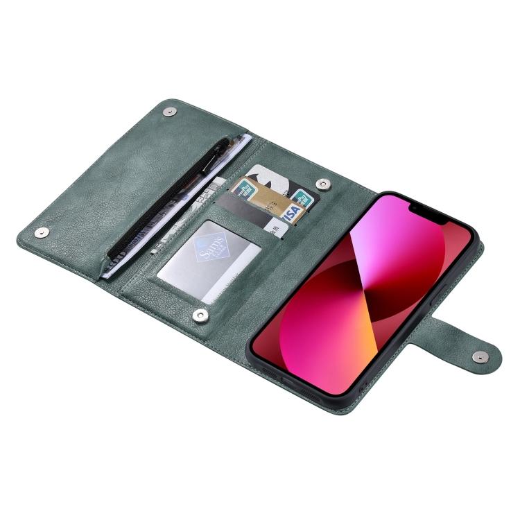 ViLi GV Series MagSafe Magnetic Zipper Leather Phone Case