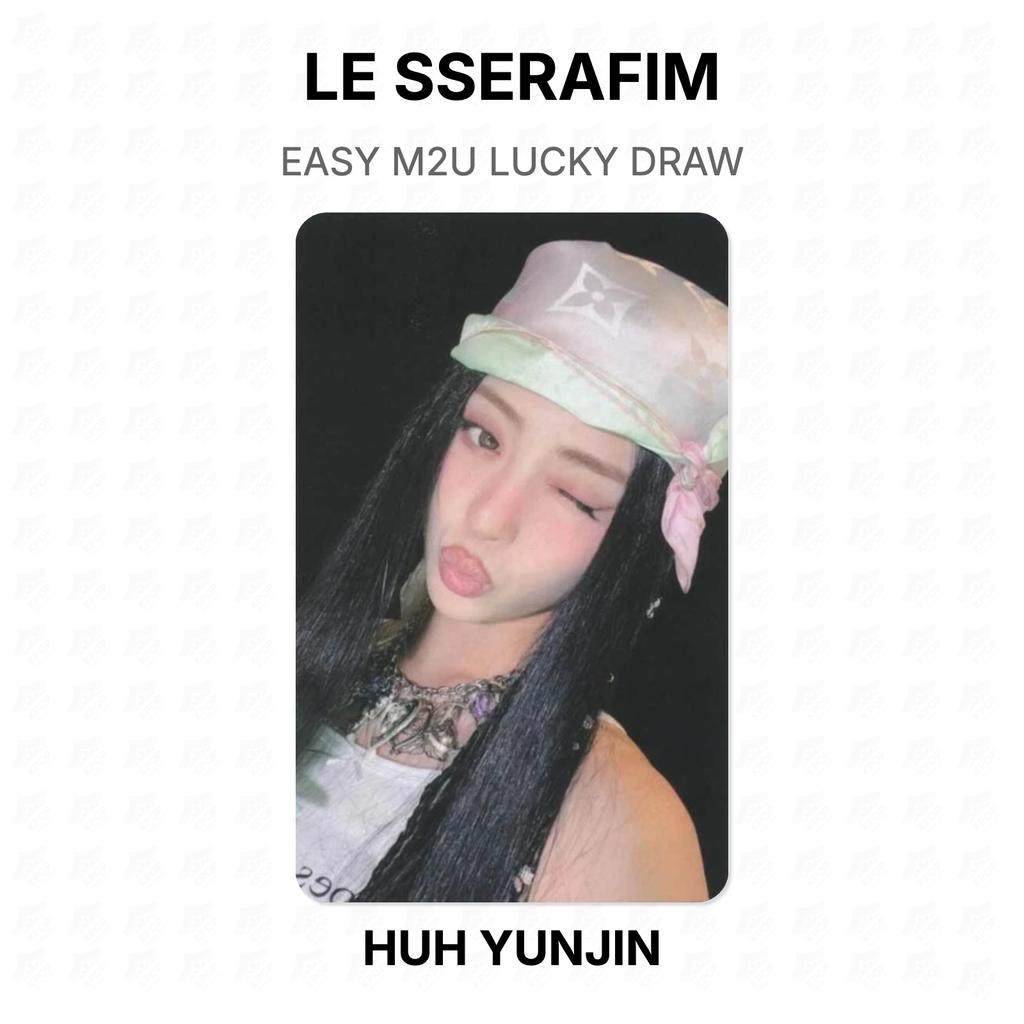 LE SSERAFIM Официальная фотокарточка EASY M2U Розыгрыш
