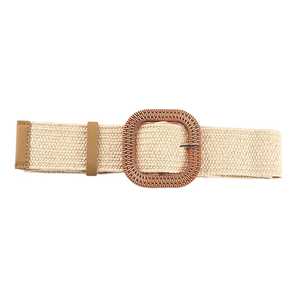 Пластиковая пряжка Пояс Эстетичный плетеный пояс Декоративный пояс Широкий пояс для платья Элегантный плетеный пояс