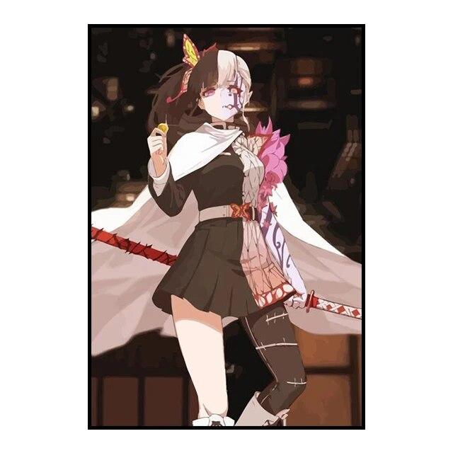 Убийца Демонов, украшение, картина, фреска, постер с персонажами аниме, холст, картина и настенные художественные принты для детской комнаты, современный домашний декор, без рамки