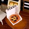 6Pcs Dollhouse Miniature Pizza Or Packing Box Model Kitchen Food Decor Toy Doll House Accessories