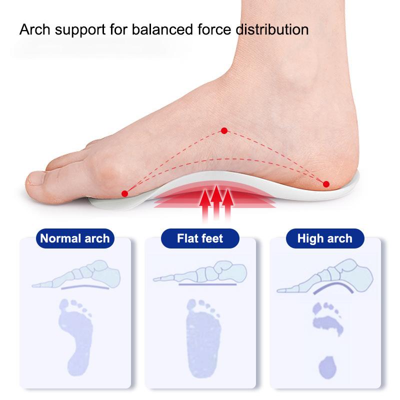 1 пара ортопедических полустелек для обуви, съемный массажер для стоп, стельки для обуви, облегчение боли в своде стопы, уход за стопами, аксессуары для обуви