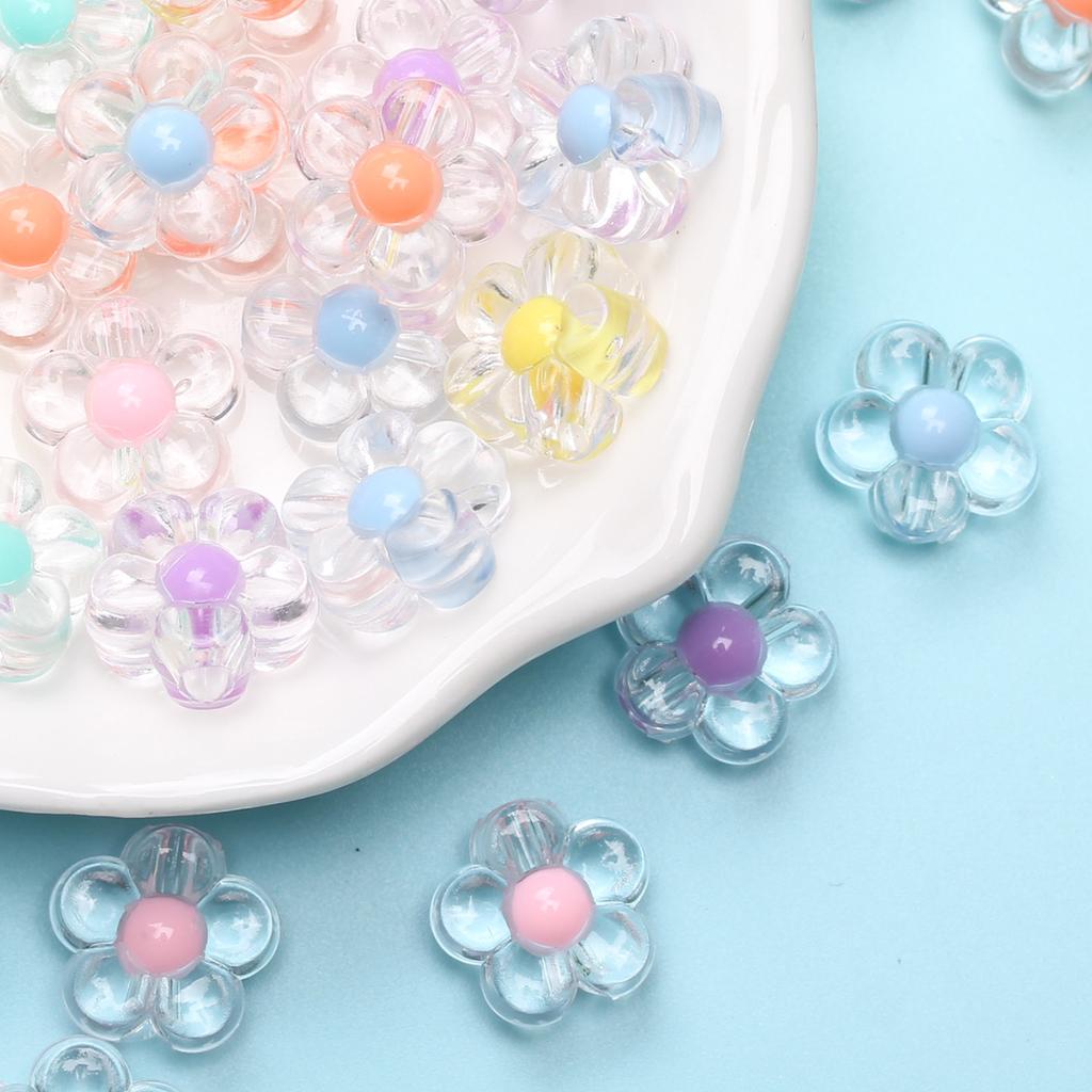 Jar Heart Plum Beads Fashion Handmade Material Jewelry Making About40pcs Clear/Matte DIY Necklace Bracelet