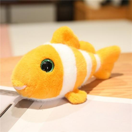 Мягкие игрушки морские животные: Краб, Акула, Рыба-клоун, Осьминог - Сувениры для аквариума и призы из игровых автоматов