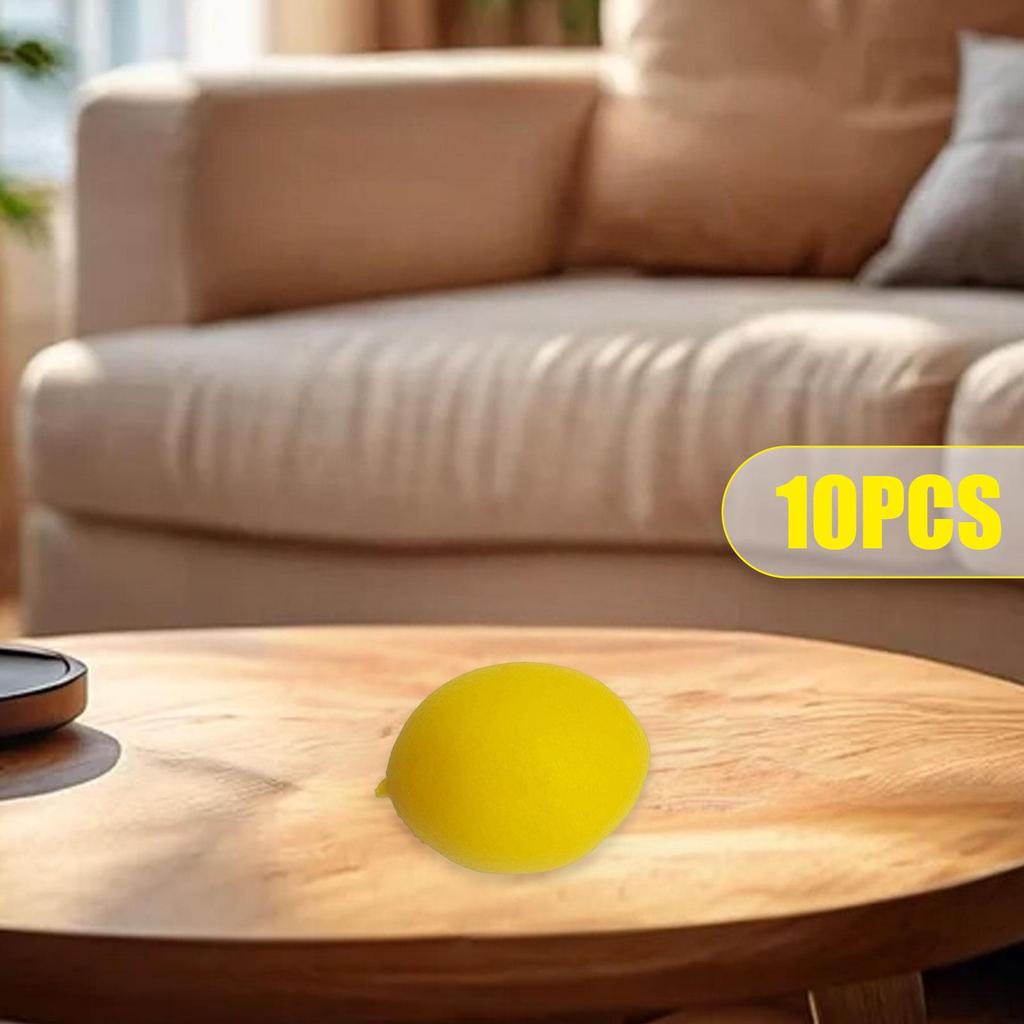 10 Миниатюрных искусственных лимонов, Лимонный декор, Фруктовое украшение для фотографии, Гирлянда.