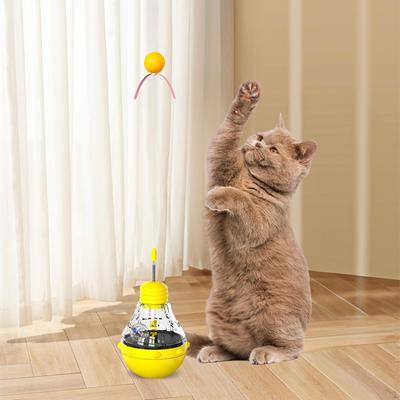 Игрушки для кошачьей еды, дырявая игрушка, упражнения для домашних животных для домашних кошек, стакан для лакомства, мяч, интерактивный