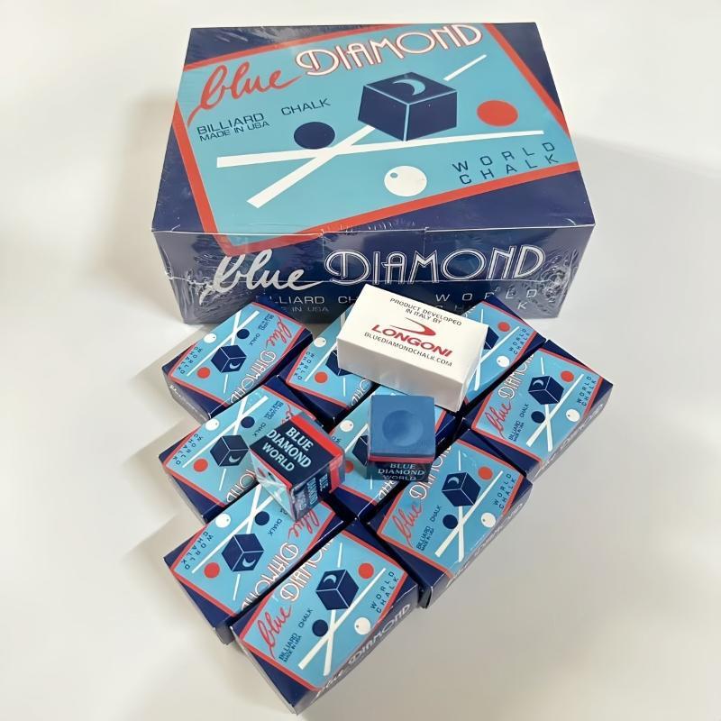 Мел для бильярдного кия Blue Diamond Сильное трение Долговечный Нескользящий для профессиональных тренировок и матчей по бильярду