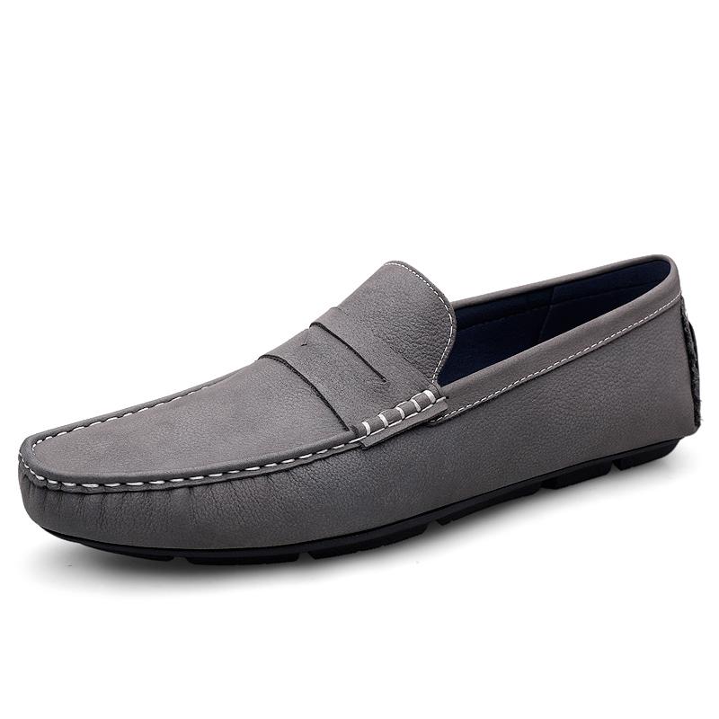 Мужская обувь из натуральной кожи, роскошные модные повседневные туфли без застежек, официальные мокасины высшего качества, однотонные мужские туфли для вождения