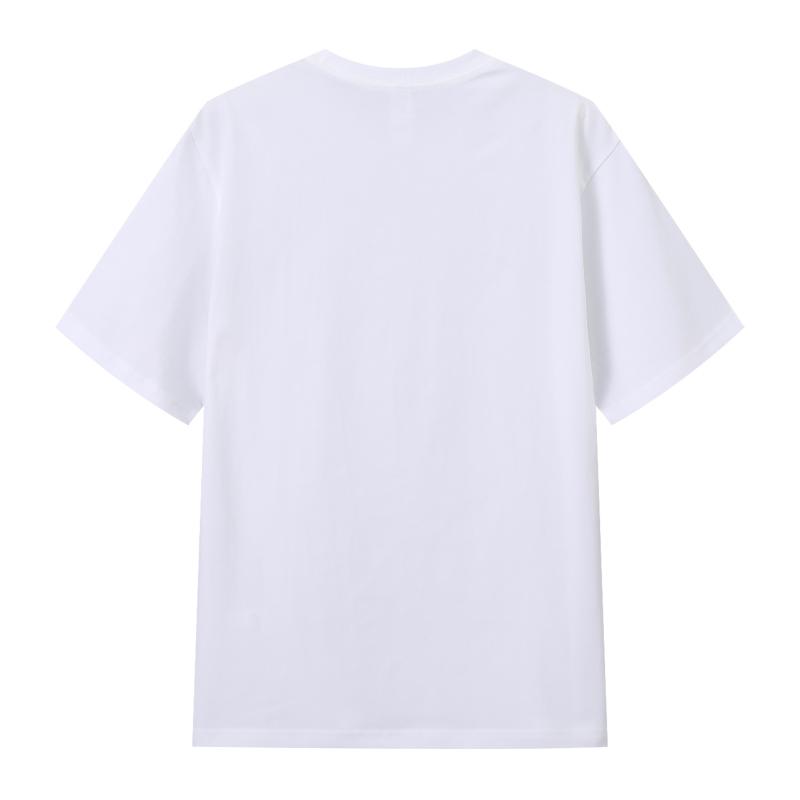 Футболка ZL14 Supreme 2025 из чистого хлопка с круглым вырезом и принтом, высококачественная парная футболка