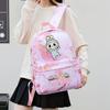 4Pcs/set Cute Anime Printed Backpack Lunch Bag Pencil Bag 750Ml Water Bottle Girl Student Large Capacity Waterproof Schoolbag