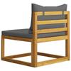 4 Piece Garden Lounge Set with Cushions Solid Acacia Wood