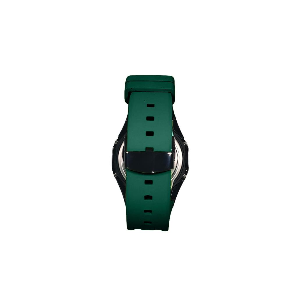 Casio Мужские часы с жидкокристаллическим и аналоговым двойным дисплеем, серия 44 мм, черные, GA-2100-1A(Watch3--)