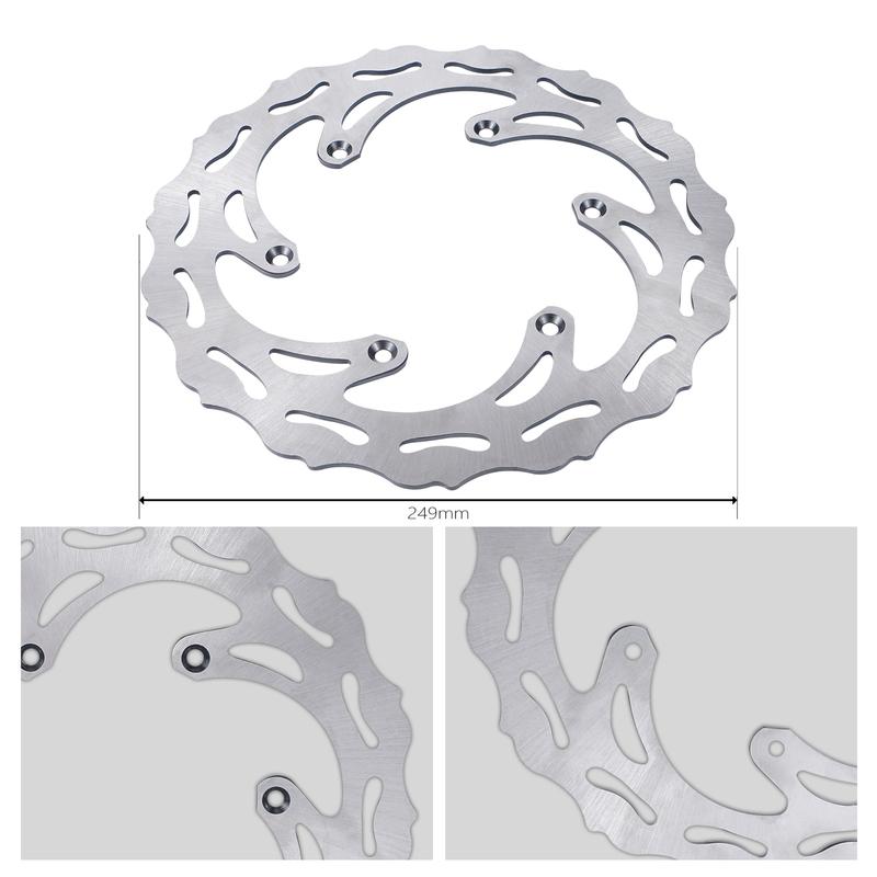 249MM Front Brake Disc For Yamaha WR250F WR450F YZ125 YZ250 YZ250F YZ450F 2003-2015 Suzuki RM125 RM250 1989-2008 DRZ400S DR250R
