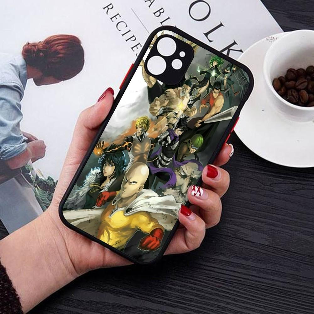 Чехол для телефона One Punch Man Для iPhone 14 11 12 13 Mini Pro Max 8 7 Plus X XR XS MAX Полупрозрачная Матовая Крышка
