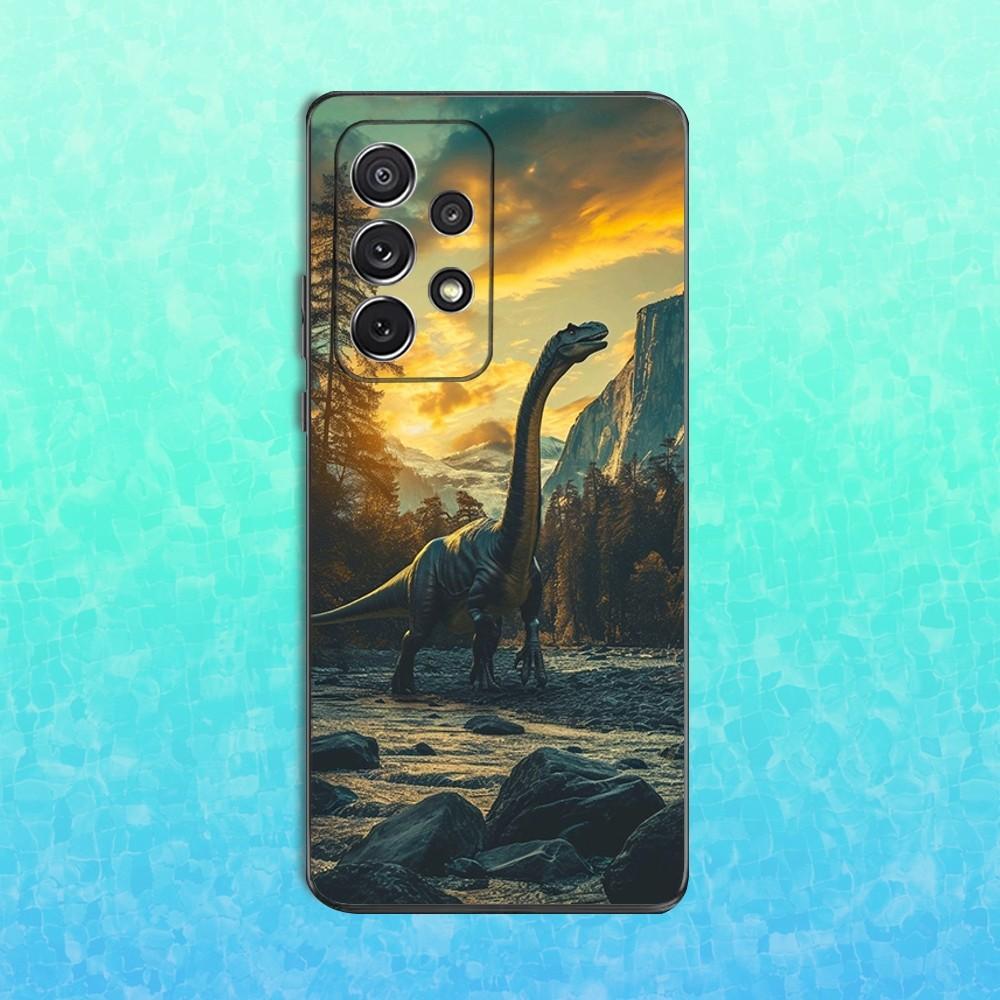 Ferocious Animal Dinosaur Phone Case For Samsung S25,S24,S23,S22,S21,S20,S10,Ultra,Plus,Lite,FE,Soft Silicone Black Cover