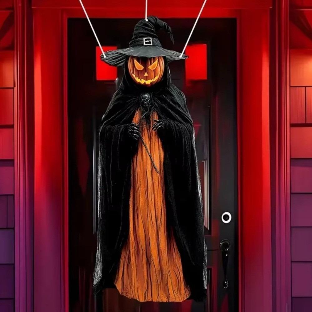 Ghost Skull Bride Wizard Pattern Halloween Eaves Decorative Banners Front Door