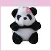 Panda Backpack Plush Pendant Keychain Cartoon Bag Decorations Toy Gift Kids