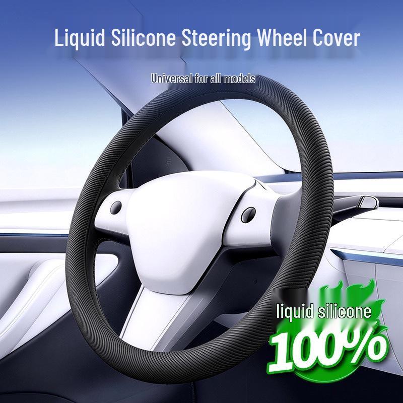 Universal Liquid Silicone Steering Wheel Cover - Soft, High Elasticity, Deformation Resistant
