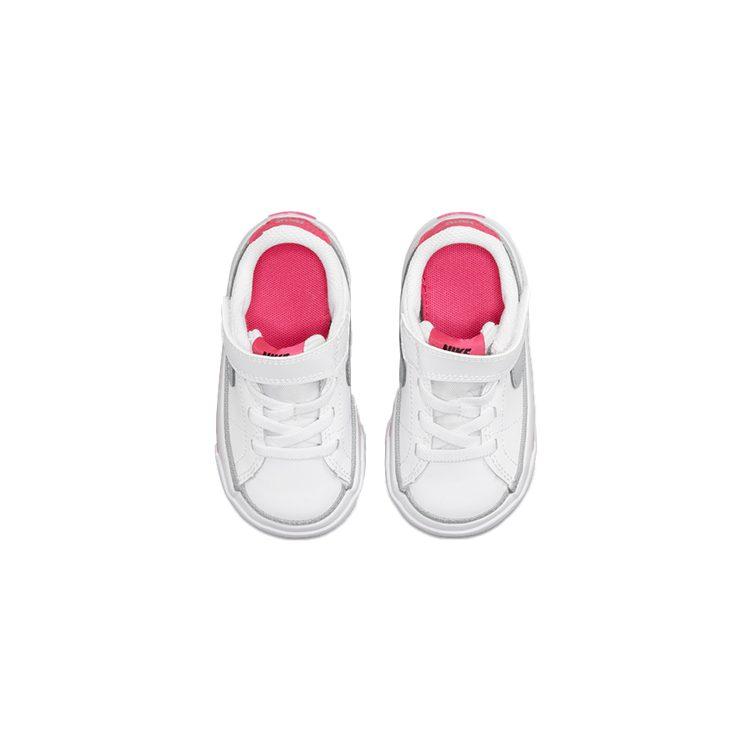 Nike Кроссовки Court Legacy Low для малышей Белые Розовые Младенцы и Малыши DA5382-111