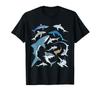 Blue Shark Mako Shark Hammerhead Whale Shark T-shirt