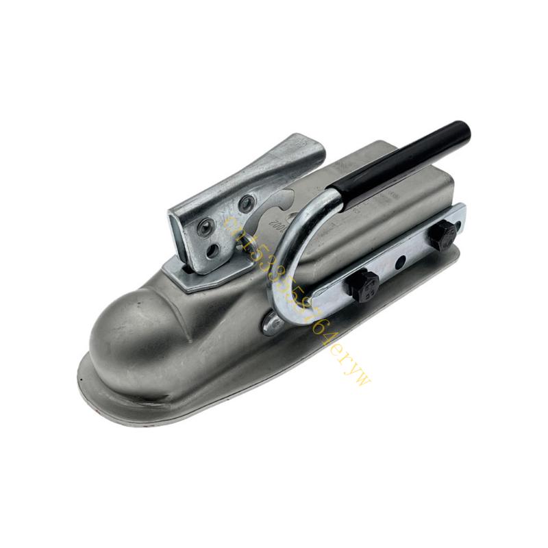 Trailer Coupler Lift Handle for Construction Vehicles Labor Saving Grip Coupling Handler Connector Metal Rubber Handle 91AE