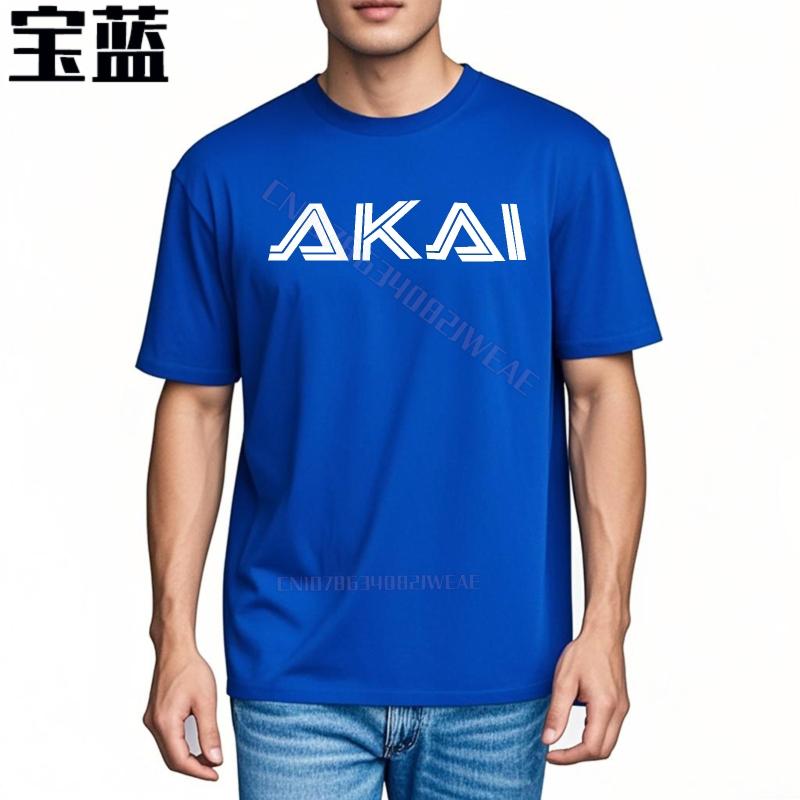 Funny tshirt Travel Tshirt for Unisex Akai Logo On Black Shirt Graphic Comfort Tshirt Anime Casual Tee Cotton