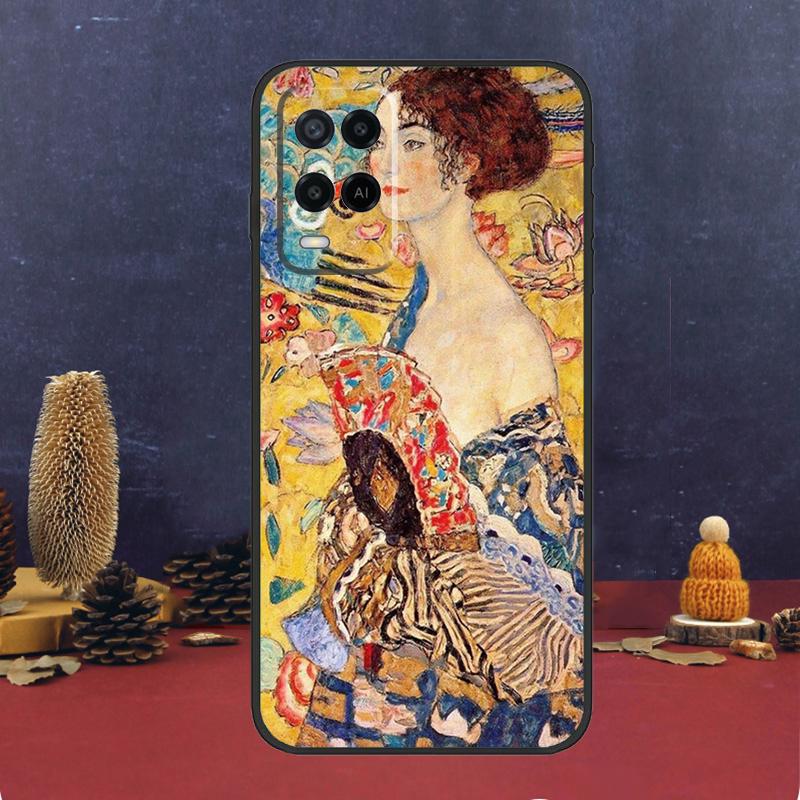 Чехол с картиной Густава Климта «Поцелуй» для Oppo A16 A76 A96 A17 A57 A40 A60 A80 A98 A58 A78 A18 A38 A54 A74 A94 A15 A5 A6 Pro