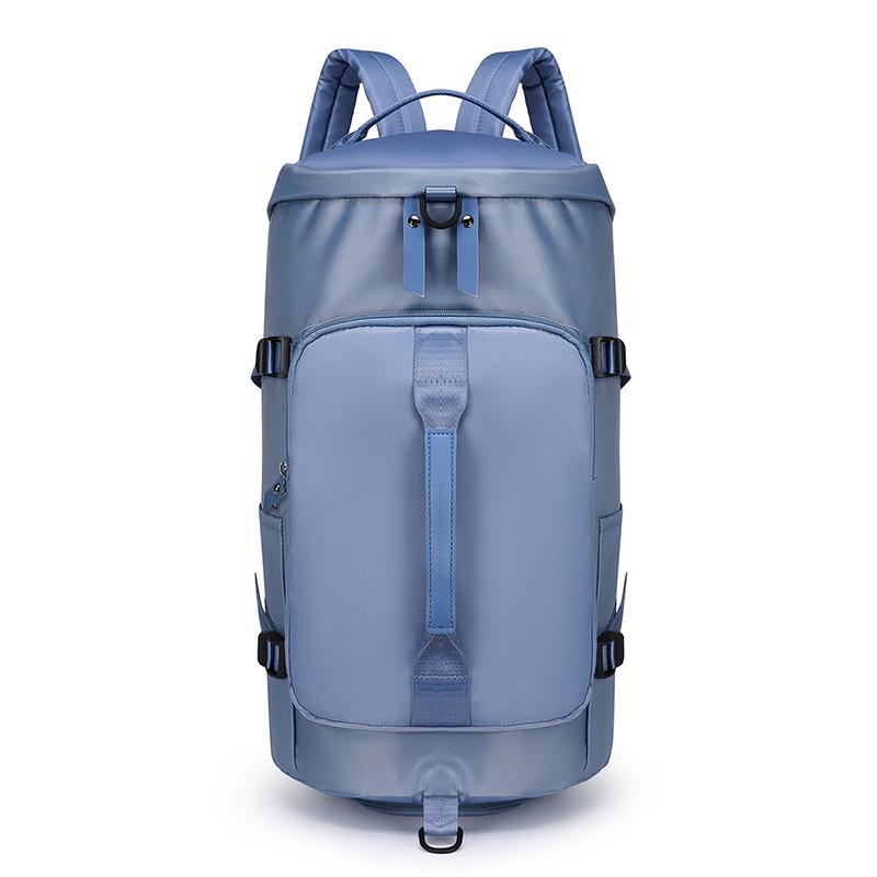 Большая вместительная водонепроницаемая сумка для йоги из ткани Оксфорд с логотипом, ремешком через плечо или двойным ремнем, отдельным отделением для обуви, спортивная сумка