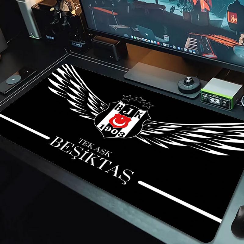 Besiktas Gymnastics Club Large Size Mouse Pad Large Gaming Table Cushion Non-slip Laptop Tablet Big Mousepad XXL Mat Mini PC Playmat With Lock edge