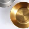 Stainless Steel Round Small Plate Gold Sauce Seasoning Plate Household Restaurant Kitchen Soy Sauce Plate Dipping Sauce Plate