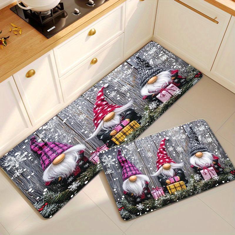 Christmas Carpet Kitchen Rug 3pc Carpet Soft Winter Carpet Doormat Welcome Mat Living Room Carpet Rug For Bedroom Home De
