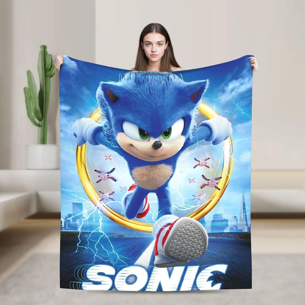 Ежик Тень X - Путь Тени Винтажное Одеяло Фланелевое Винтажное Теплое Покрывало для Постели Осень/Зима