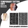 30 мл/компл. шаблон татуировки длительный аксессуар для татуировщика реалистичный полезный временный жидкий костюм для взрослых